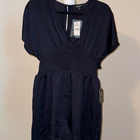 New* Express Navy Romper - Picture 3 of 6